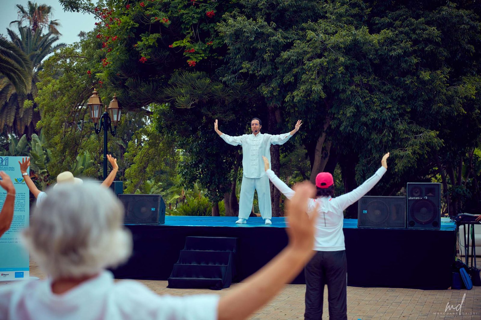 Séance de Qigong de santé en plein air avec un enseignant de TCM Institute